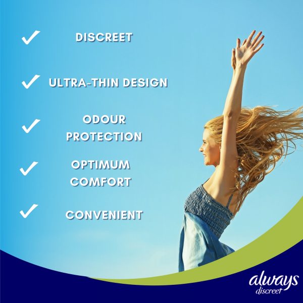 2X Always Discreet Complete Protection Small 20 Sanitary Pads - 40 Pads in total - Image 2