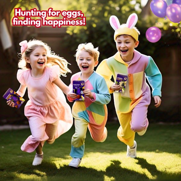 3X Cadbury white buttons, Dairy milk Buttons And Dairy Milk Caramel Nibbles Easter Eggs Small - Image 2