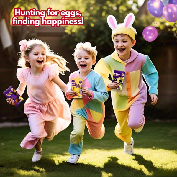3X Cadbury white buttons, Cadbury Mini Eggs And Dairy Milk Caramel Nibbles Easter Eggs Small - Image 2