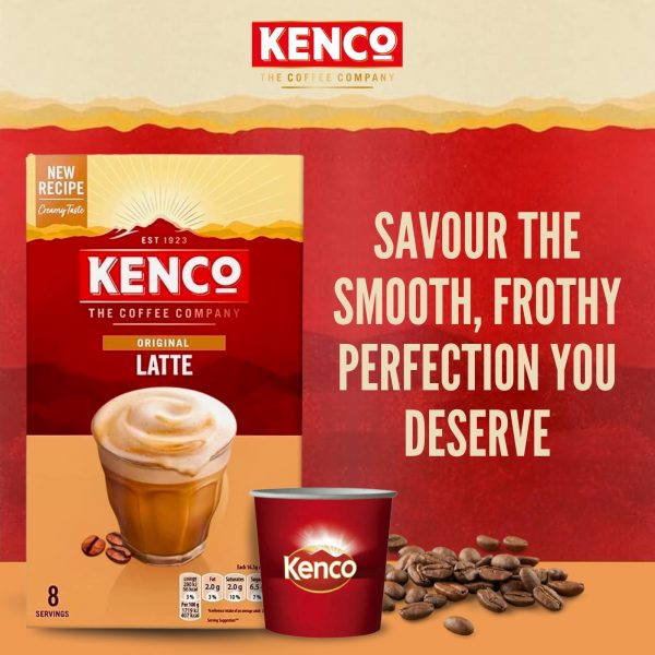 4X Kenco Latte Instant Coffee - Image 4