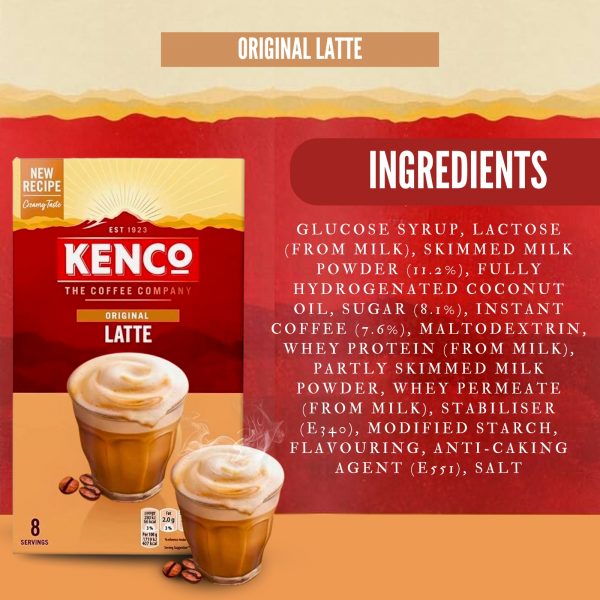 4X Kenco Latte Instant Coffee - Image 2