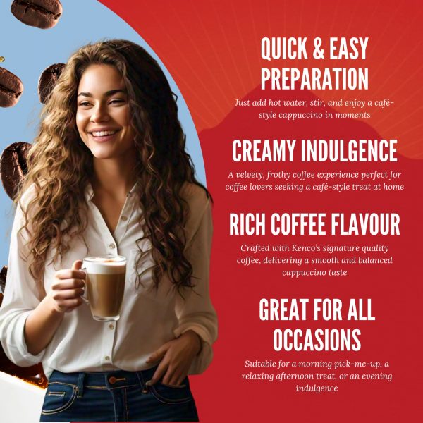 4x Kenco Unsweetened Cappuccino - Image 3