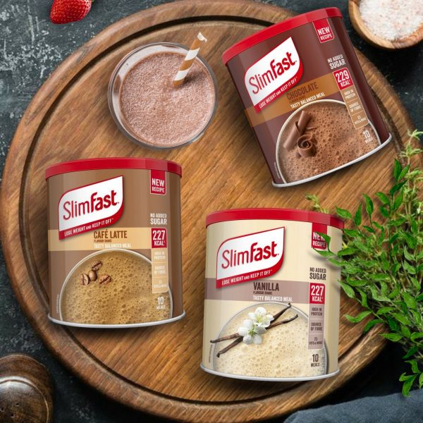 3X Slimfast Meal Replacement Chocolate, Vanilla And Cafe Latte - Image 4