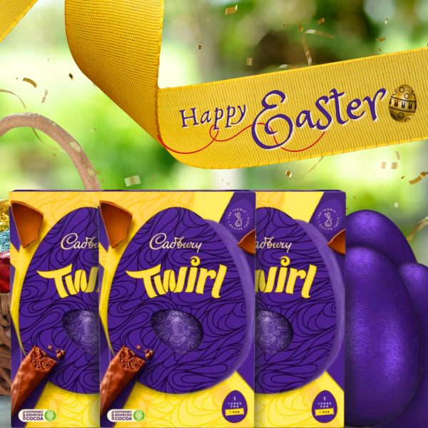 3X Twirl Large Easter Chocolate Eggs - Image 2