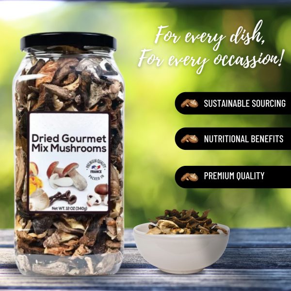 The wild mushroom co Dried Gourmet Mix Mushrooms - Image 4