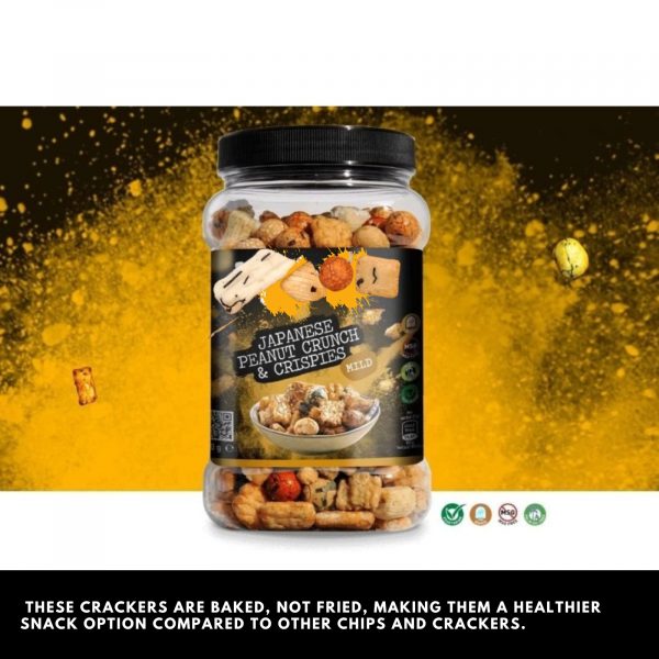 2X Mitsuba Japanese Peanut Crunch & Crispies Mild 650g - Image 3