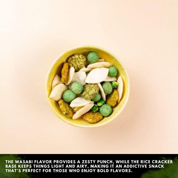 2X Mitsuba Japanese Peanut Crunch & Crispies & Wasabi Mix Crackers - Image 3