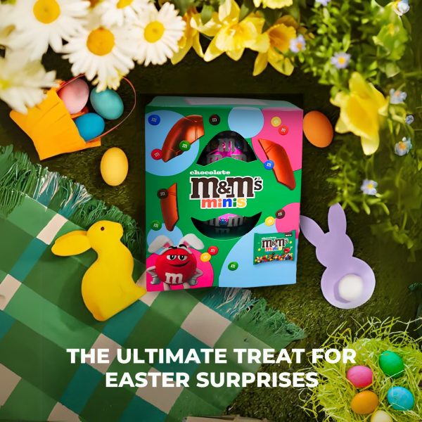 2X M&M's Minis Easter Chocolate Eggs w/ Thank You Card - Image 2