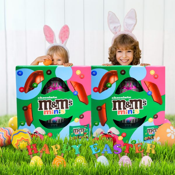 2X M&M's Minis Easter Chocolate Eggs w/ Thank You Card - Image 3