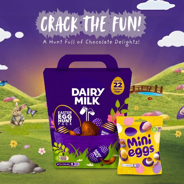 2X Cadbury Dairy Milk Easter Egg Hunt Pack And Mini Eggs Bag - Image 4