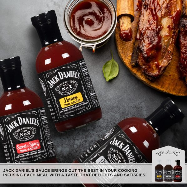 3X Jack Daniels Sweet & Spicey, Original And Honey BBQ Sauce - Image 2