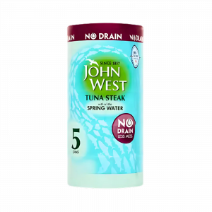 John West Canned Tuna Steak With Spring Water No Drain 5 Cans