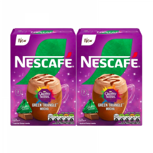 2X Nescafe Green Triangle Mocha Flavoured Coffee