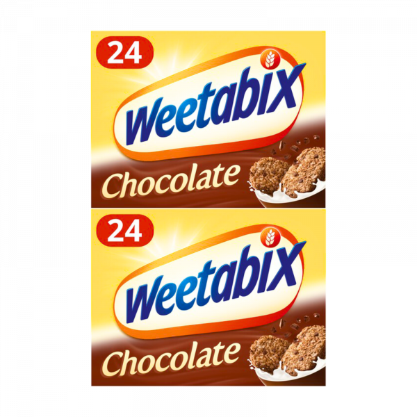 2X Weetabix Chocolate Cereal Biscuits