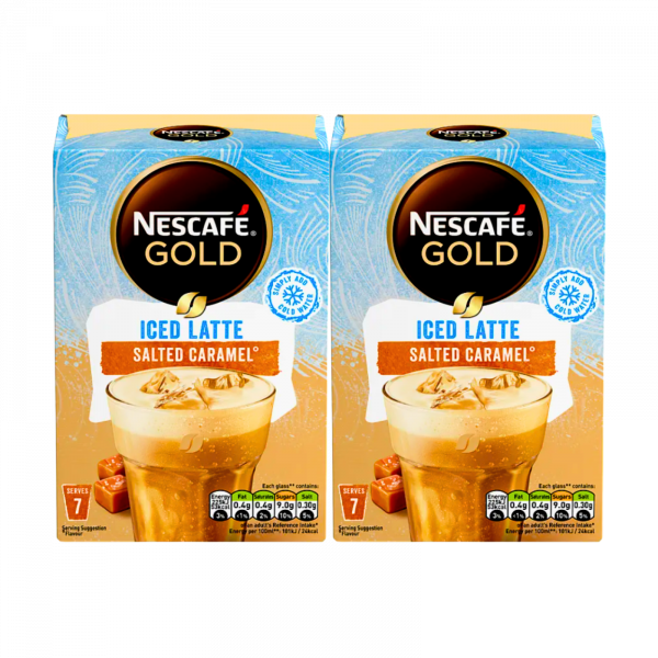 2X Nescafe Gold Salted Caramel Iced Latte