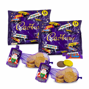 4X Cadbury Treats Bag And Cadbury Dairy Milk Chocolate Coins