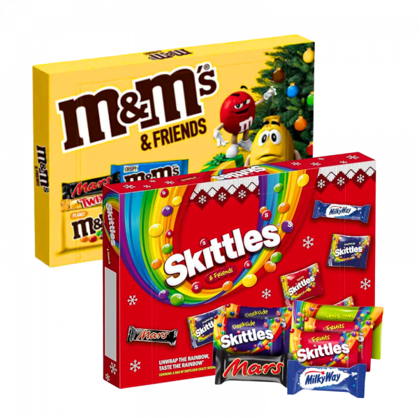 2X M&M's & Friends And Skittles & Friends Selection Boxes