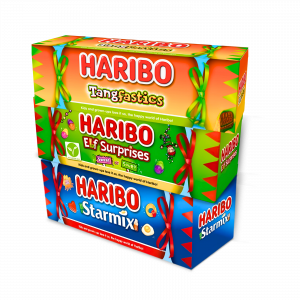 3X Haribo Tangfastics, Elf Surprises And Starmix Christmas Gummy Treats