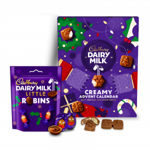 2X Cadbury Dairy Milk Creamy Advent Calendar And Dairy Milk Little Robins