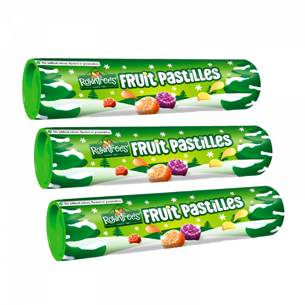 3X Rowntrees Fruit Pastilles Christmas Gummy Treats