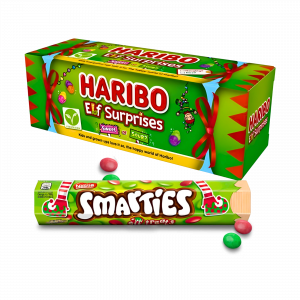 2X Haribo Elf Surprises Sweet & Sour And Smarties Elf Treats Chocolate Candies