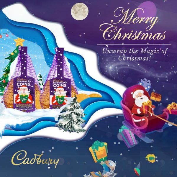 2X Cadbury Dairy Milk Chocolate Coins Christmas Chocolate Treats - Image 4