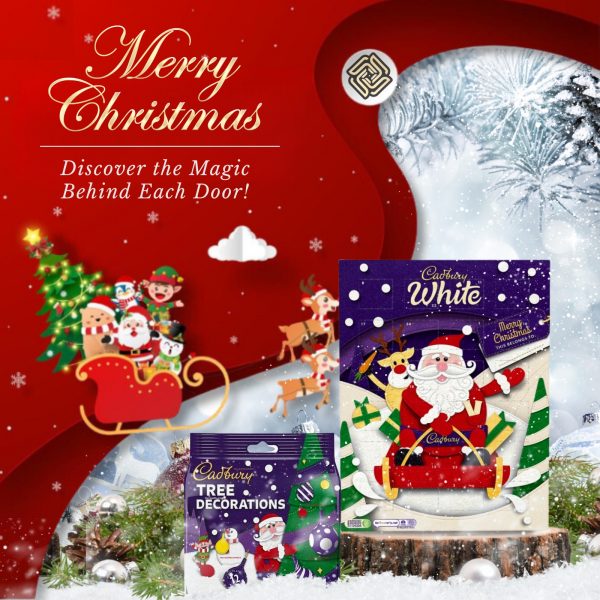 2X Cadbury White Advent Calendar And Cadbury Tree Decoration - Image 6