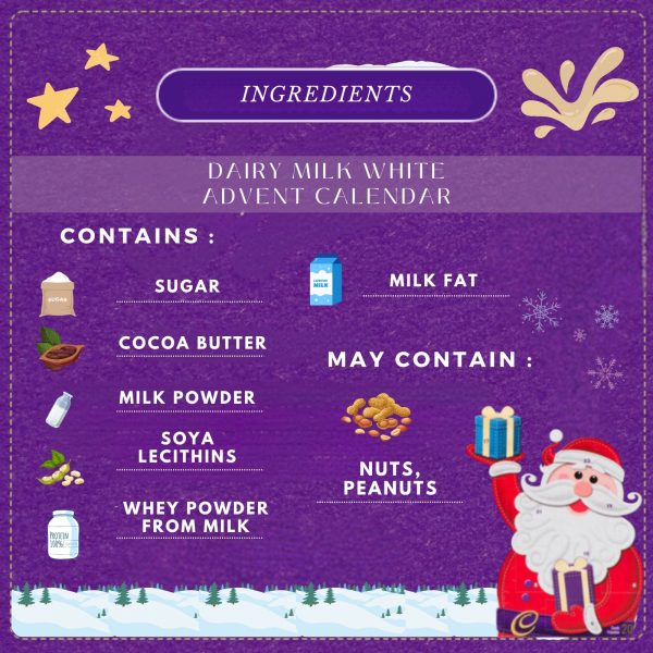 2X Cadbury White Advent Calendar And Cadbury Tree Decoration - Image 2