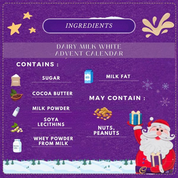 3X Christmas Cadbury Dairy Milk, Milky Bar And Cadbury White Advent Calendars - Image 3