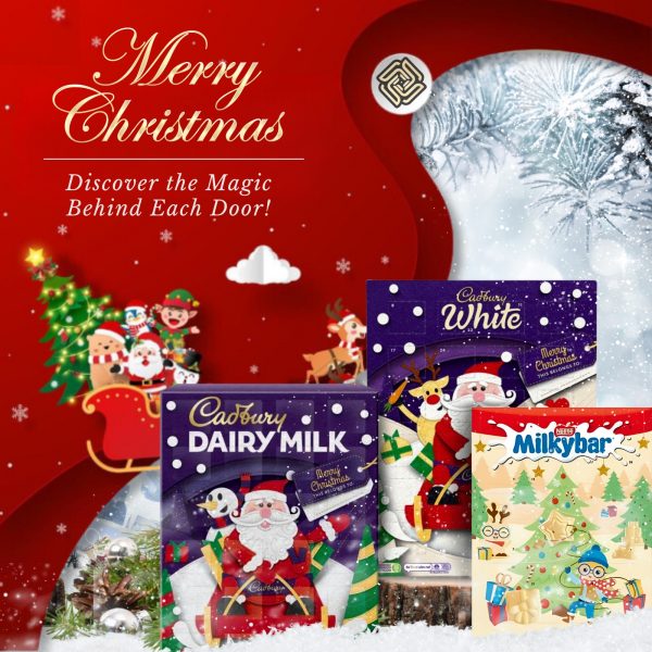 3X Christmas Cadbury Dairy Milk, Milky Bar And Cadbury White Advent Calendars - Image 5
