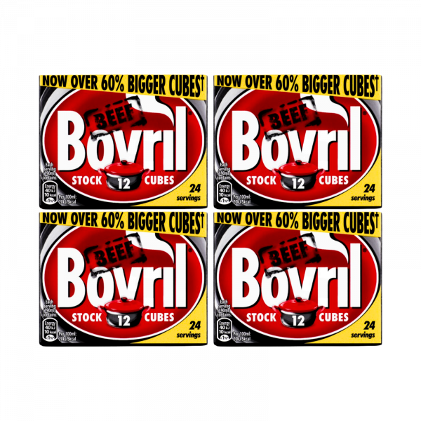 4X Bovril Beef Stock Cubes 12x 10g