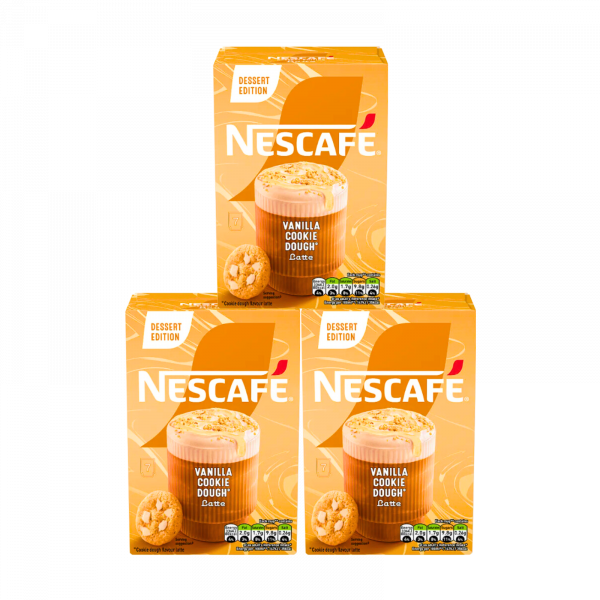 3X Nescafe Vanilla Cookie Dough Latte Dessert Edition