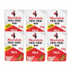 6X Nando's Peri-Peri Rub Instant Flavour 25g