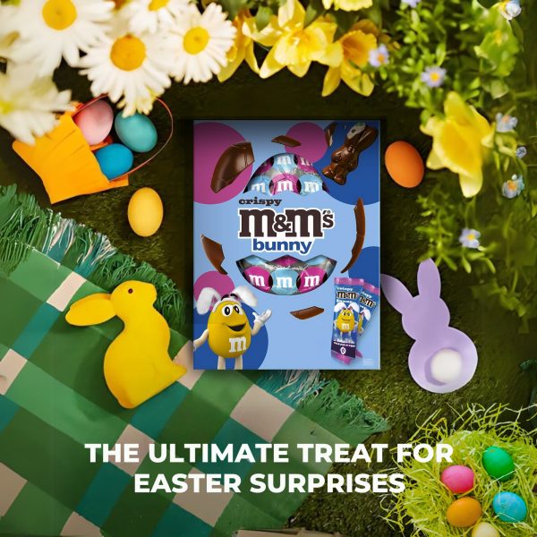 2X M&M's Crispy Bunny Easter Chocolate Eggs - Image 3