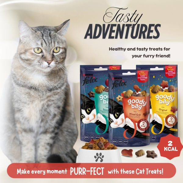 6X Felix Cat Treats Mixed Grill, Seaside And Original - Image 4
