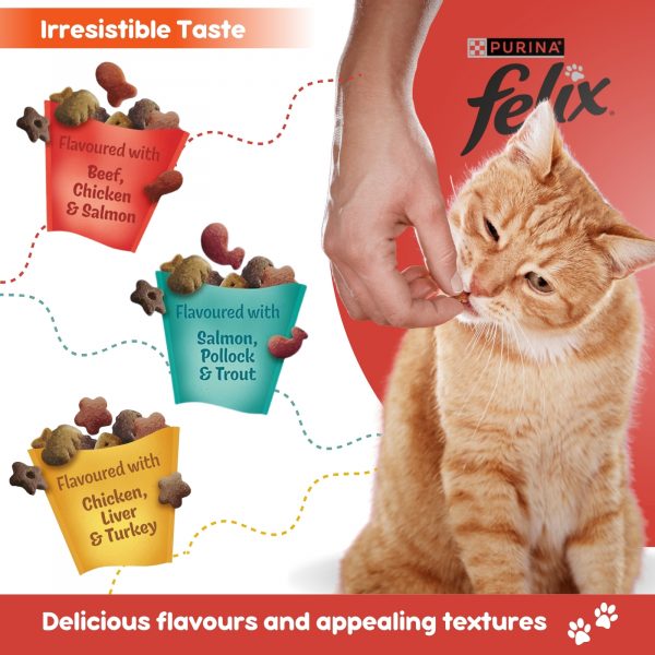6X Felix Cat Treats Mixed Grill, Seaside And Original - Image 2