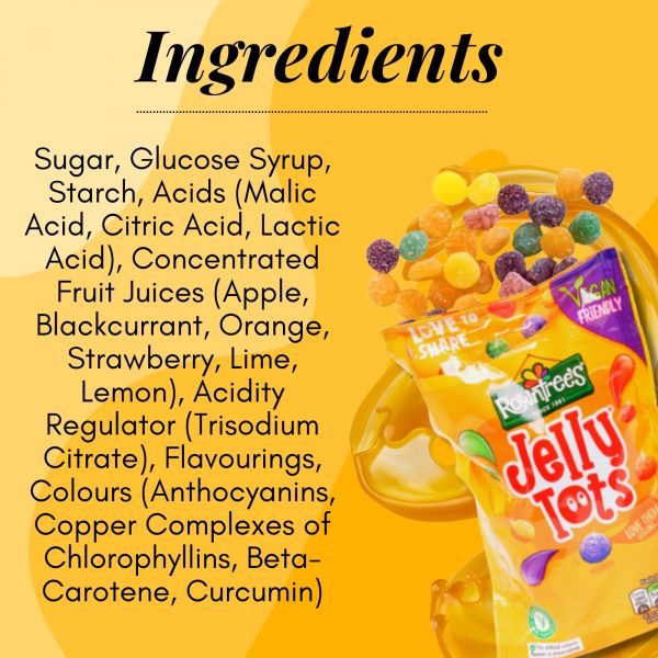 4X Rowntrees Fruit Gums, Jelly tots, Pick & Mix, And Fruit Pastilles Vegan friendly Gummy Snacks - Image 5