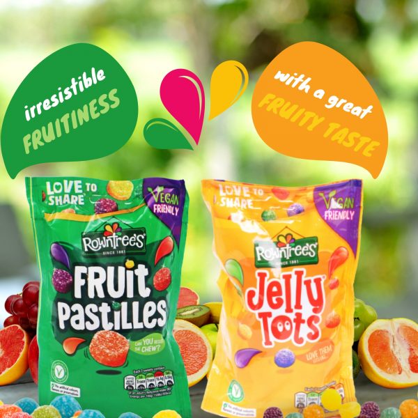 2X Rowntrees Fruit Pastilles & Jelly tots Vegan Friendly Snacks - Image 5