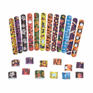12 Assorted Halloween Snap Bracelets for kids