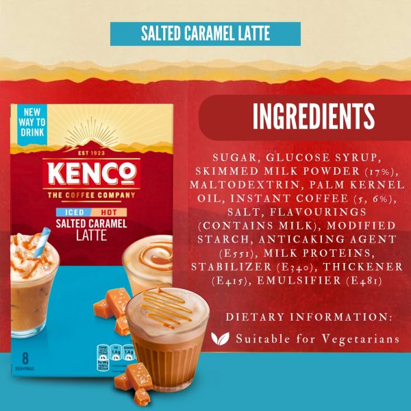 3X Kenco Salted Caramel Latte - Image 2