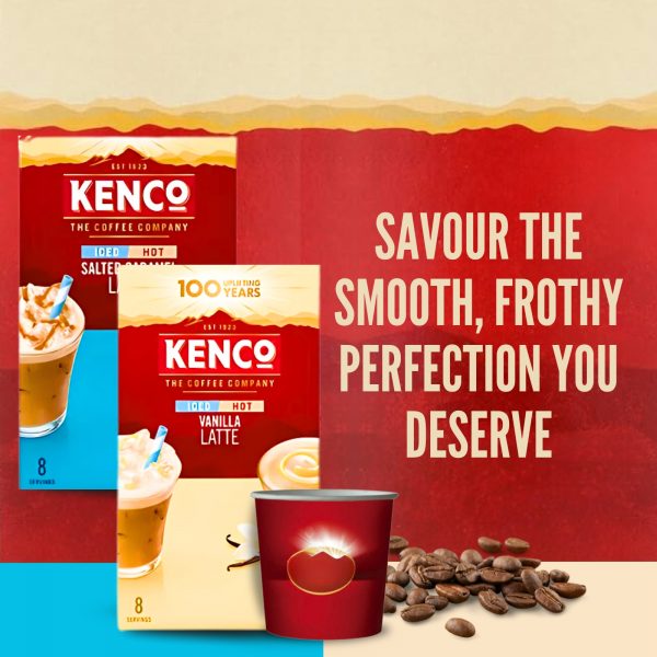 2X Kenco Salted caramel Latte 2X Vanilla Latte 4Pk - Image 2
