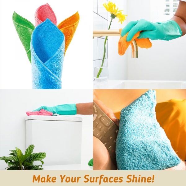2X Marigold Squeaky clean microfibre cloth And Extra Thick Microfibre Let it shine cloths - Image 5