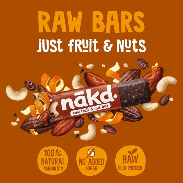 Nakd Yummy Mix Blueberry Muffin, Peanut Delight & Cocoa Orange Raw fruit and Nut Bars - 24 Bars - Image 2