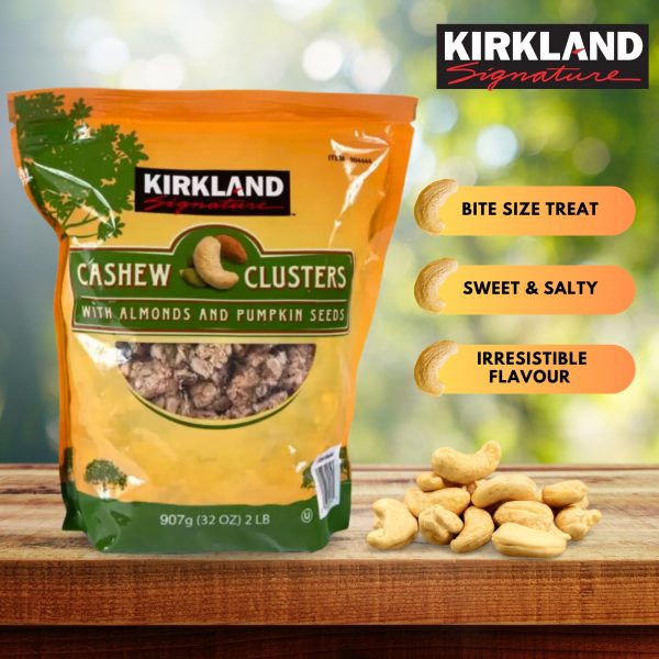 Kirkland Cashew Clusters with Almonds & Pumpkin Seeds Snack - Image 4