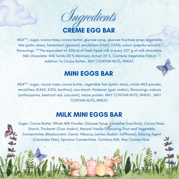 5X Assorted Easter Mini Eggs Chocolate Bars - Image 3