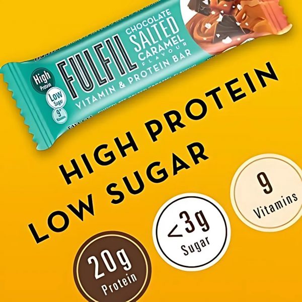 Fulfil Chocolate Salted Caramel Flavour Vitamin & Protein Bar - Image 2
