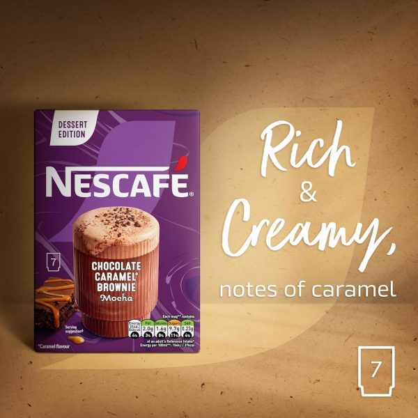 2X Nescafe Chocolate Caramel Brownie Falvoured Coffee - Image 3