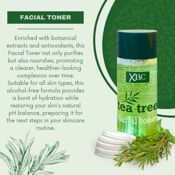 3X Tea Tree XBC Facial Scrub, Tea tree Facial Toner And Tea tree Foaming Face Wash - Image 4