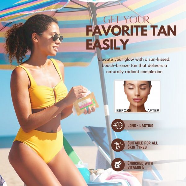 3X Calypso Anti-Age Face lotion spf 30, Skin Bronzer Tanning Wipes And Malibu Lip Care Balm spf 30 - Image 2