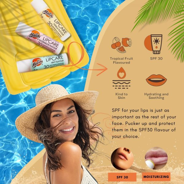 3X Malibu Suncare summer set And 3X Malibu Lip Care Balm SPF 30 Bundle - Image 3